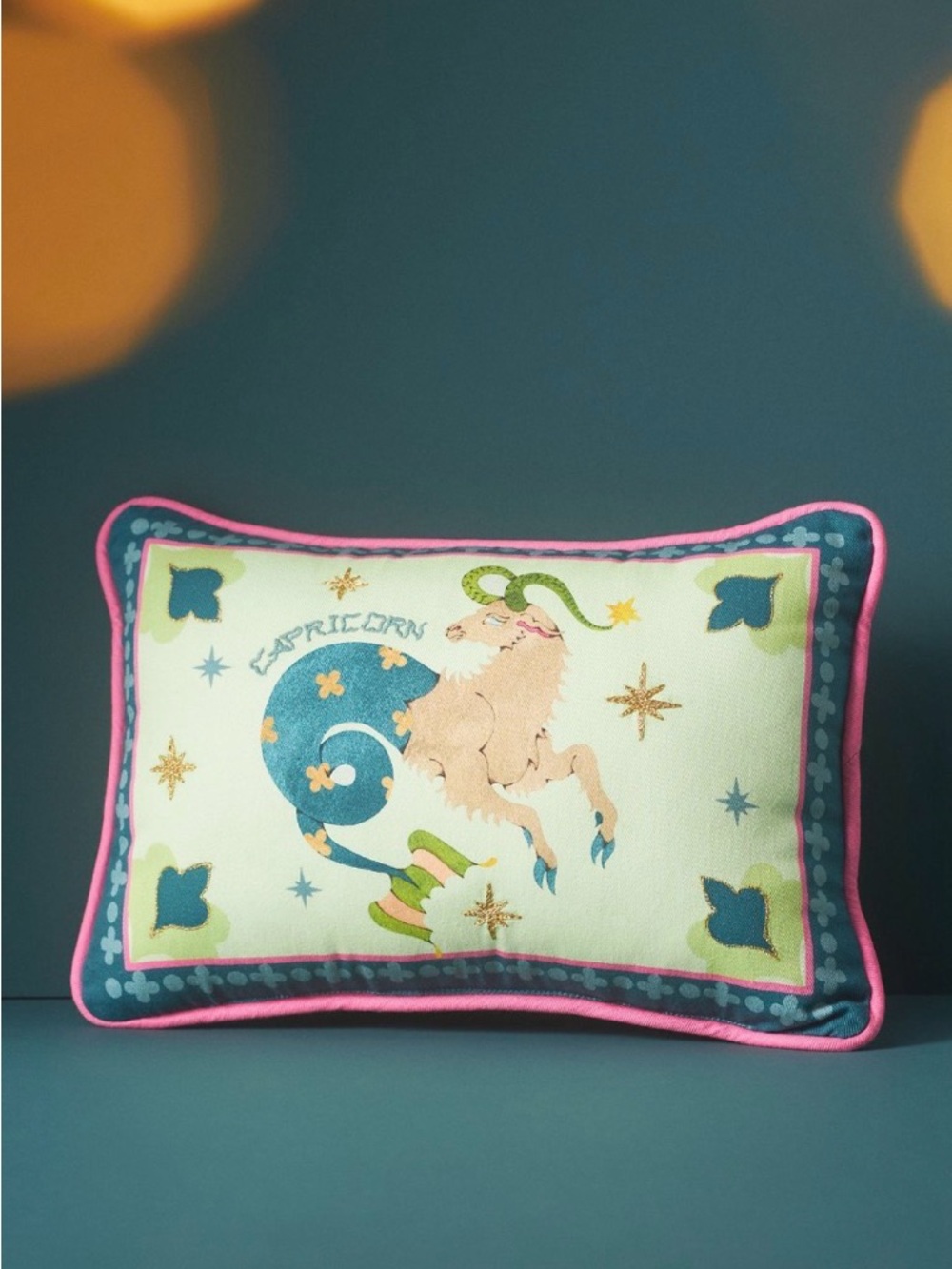 SOLD OUT Lou Benesch x Anthropologie Mini Stargazer Embroidered Zodiac Pillow